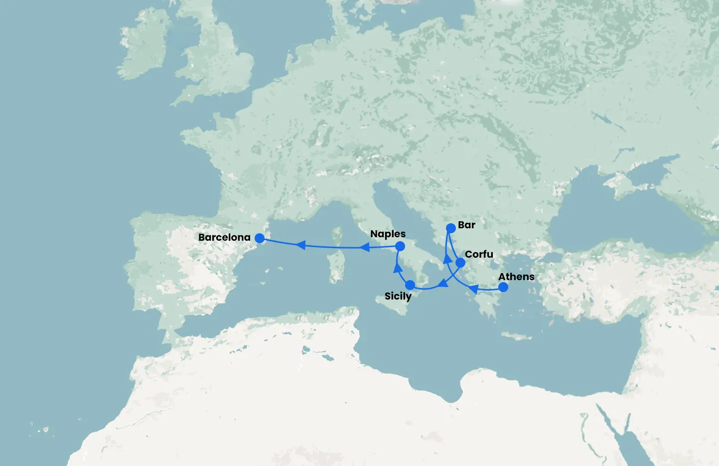 Athens stay and Mediterranean Cruise with Sun Princess